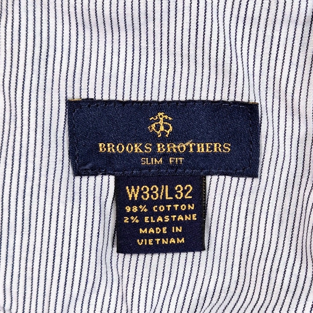 Brooks Brothers Slim Fit Corduroy Pants Mens 33x32 Gray Stretch Casual Cords - Picture 10 of 16